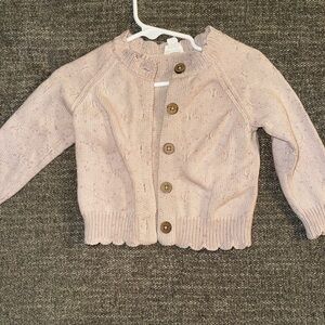 Jamie Kay Light Pink Button-Up Sweater